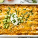 Green chile chicken enchilada casserole