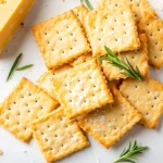 Homemade cheddar crackers