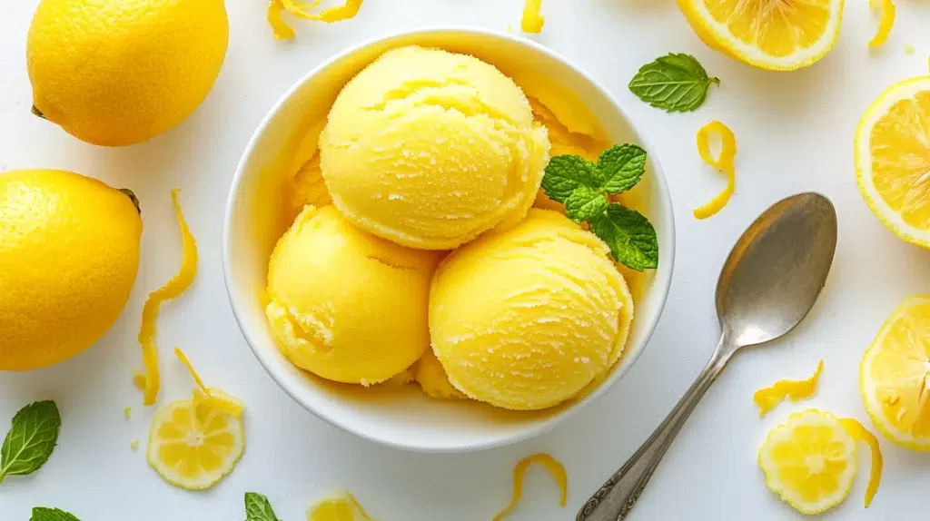 Lemon sorbet
