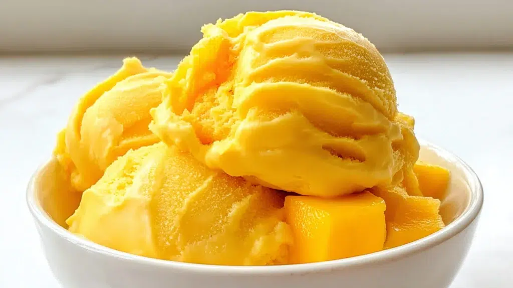 Mango Greek Frozen Yogurt recipe