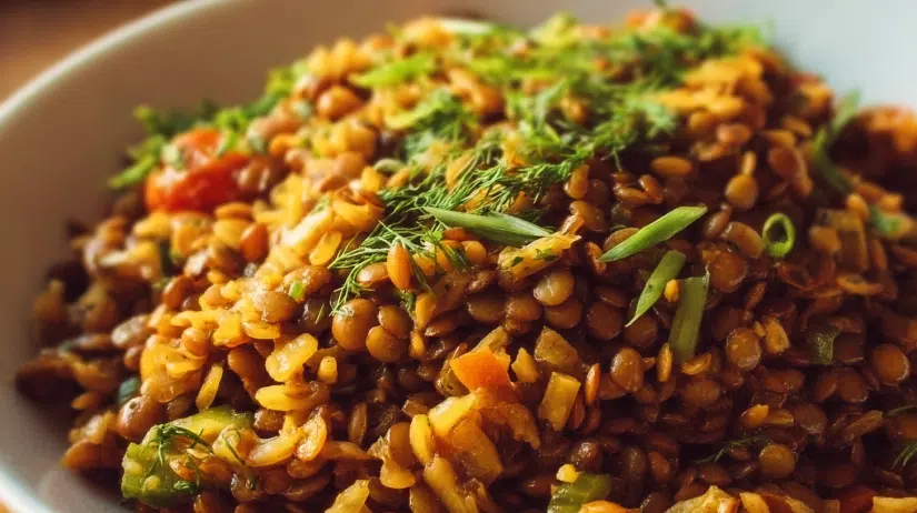 Mediterranean Lentils and Rice