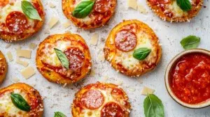 Mini pizza bites pretzels