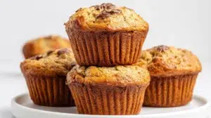 Protein banana muffins soft and moist made with ripe bananas and protein-rich ingredients baked until golden