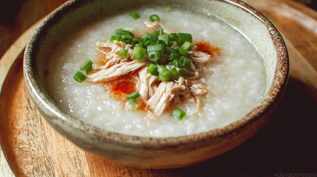 Rice Cooker Chicken Porridge