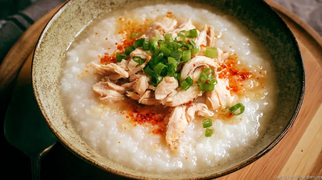 Rice Cooker Chicken Porridge