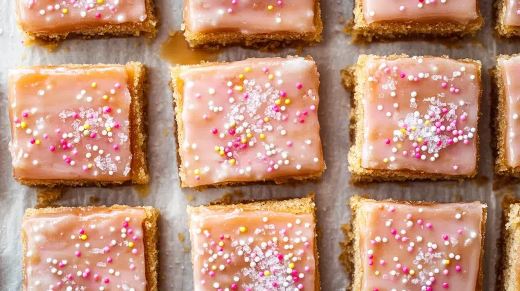 Salted Caramel Brown Sugar Pop Tart Cookie Bars