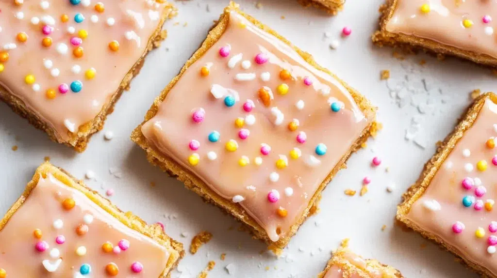 Salted Caramel Brown Sugar Pop Tart Cookie Bars