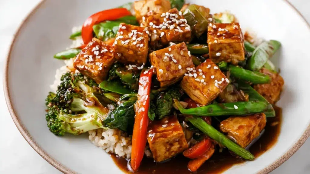 Sesame Ginger Tofu Stir-Fry recipe