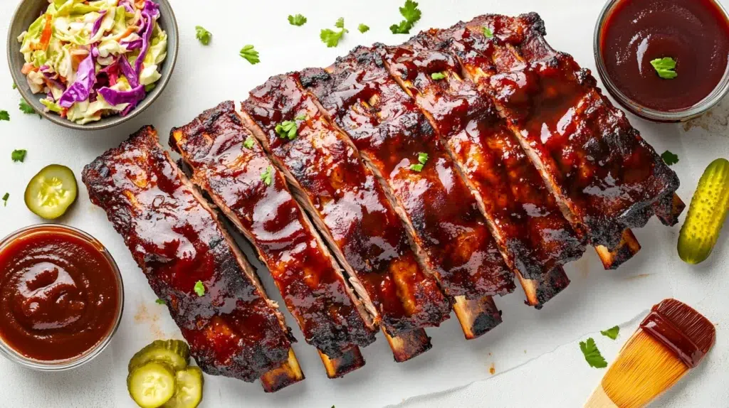 Smoked pork ribs