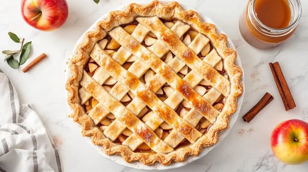 Sourdough apple pie