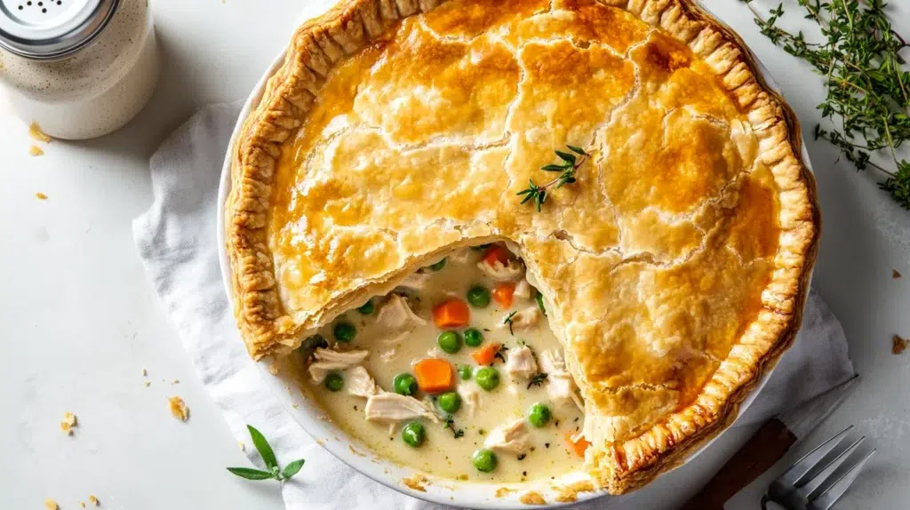 Sourdough chicken pot pie