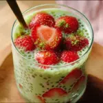 Strawberry Matcha Sago