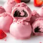 Strawberry cheesecake Oreo truffles