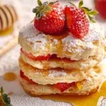 Strawberry honey biscuits