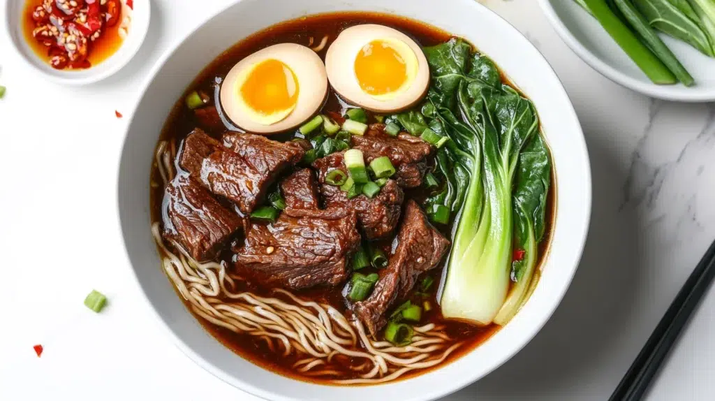 Taiwanese beef noodle soup