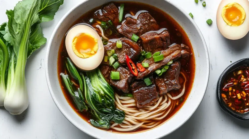 Taiwanese beef noodle soup