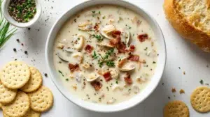 Traditional clam chowder