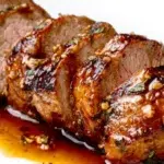 Juicy maple mustard pork tenderloin glazed with a sweet and tangy maple mustard sauce