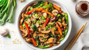 mushroom stir fry