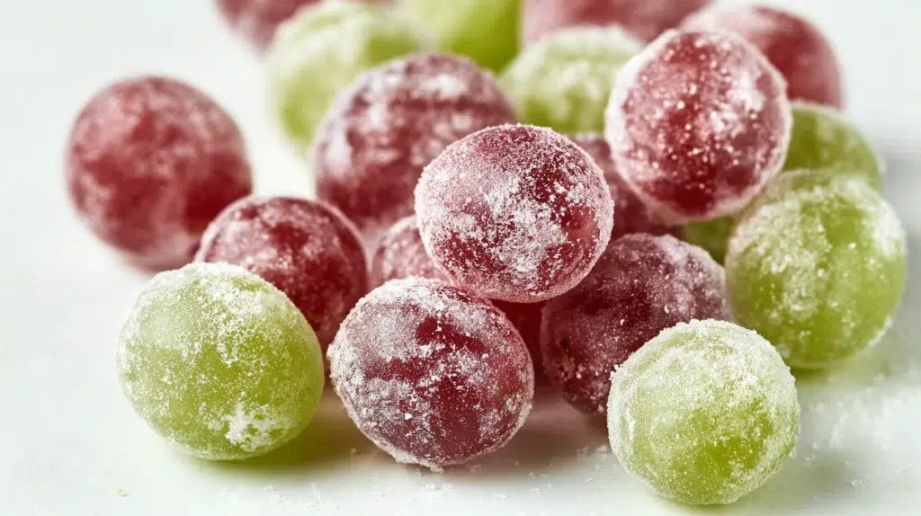 Frozen Candied Grapes