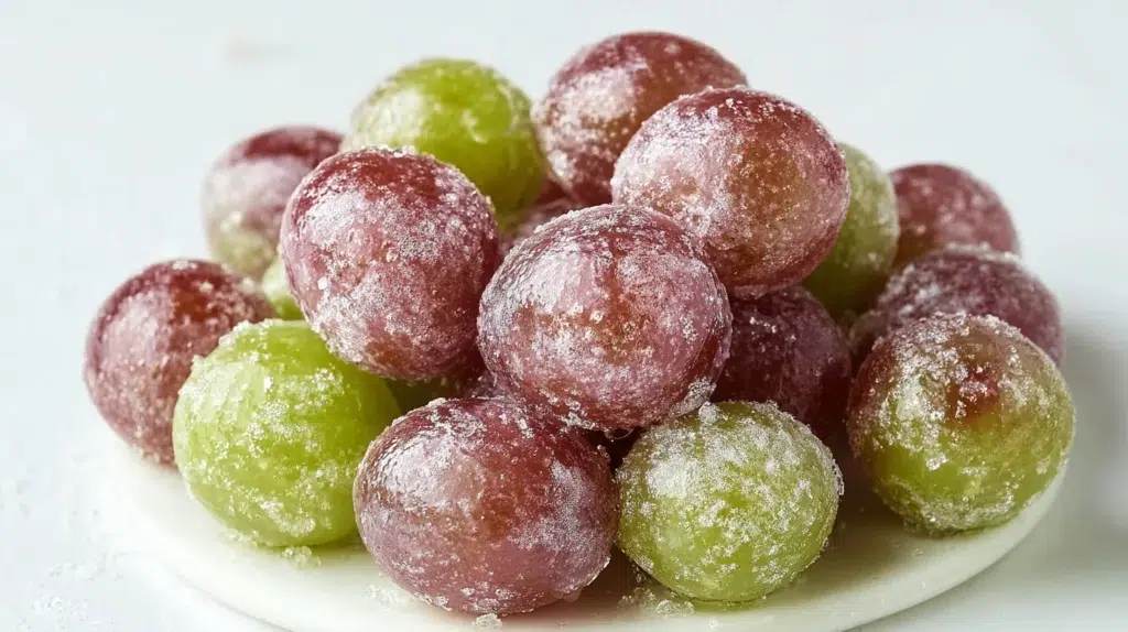 3-Ingredient Frozen Candied Grapes