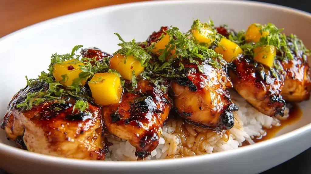 Asian Mango Glazed Chicken