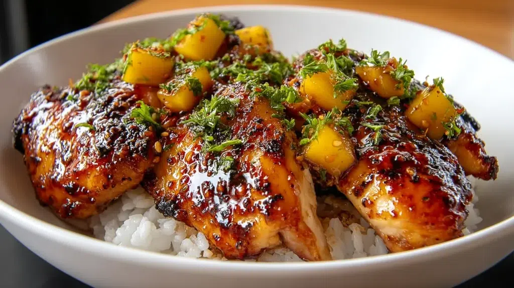 Asian Mango Glazed Chicken