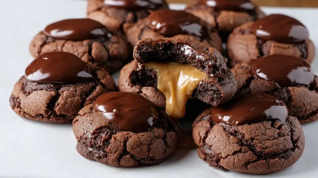 Buckeye Brownie Cookies