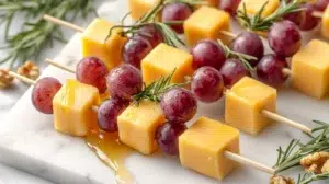 Cheese and Grape Skewers