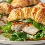 Chicken Caesar Salad Croissant Sandwich