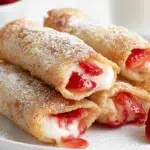 Cream Cheese Strawberry Egg Rolls