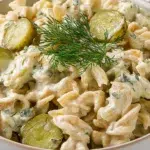 Creamy Dill Pickle Pasta Salad