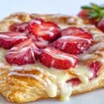 Creamy Strawberry Cheesecake Danish