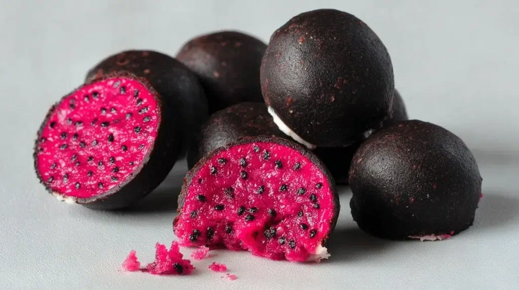 Dark Chocolate Dragon Fruit Coconut Treats