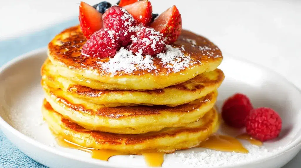 Fluffy Orange Vanilla Pancakes