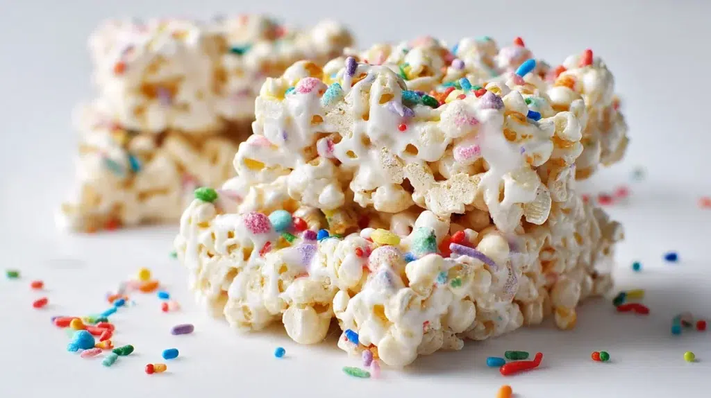 Funfetti Marshmallow Popcorn Treats
