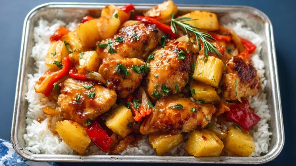 Hawaiian Chicken Sheet Pan