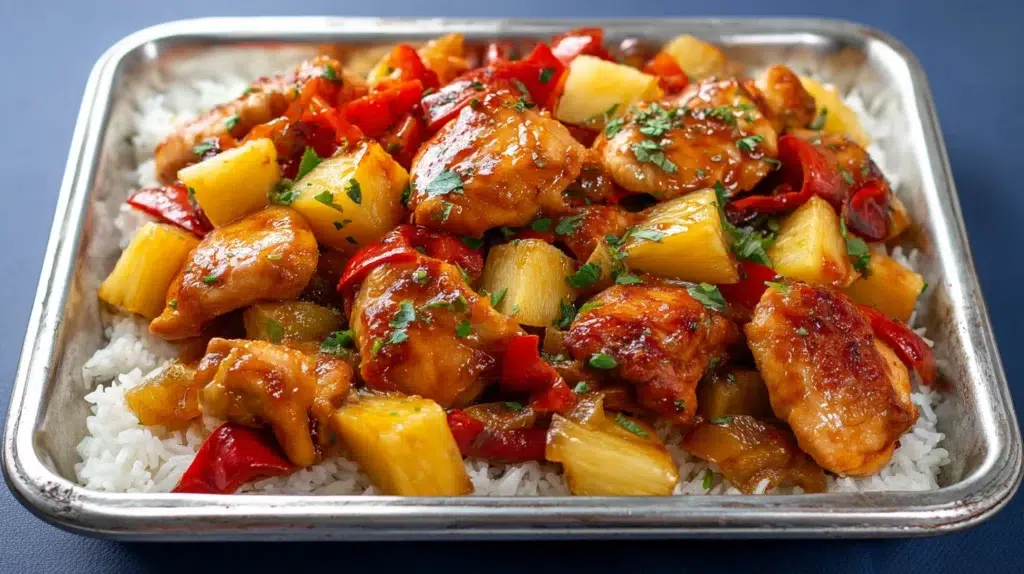 Hawaiian Chicken Sheet Pan