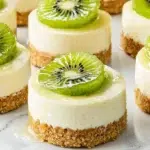 Mini Cheesecakes with Kiwi Topping