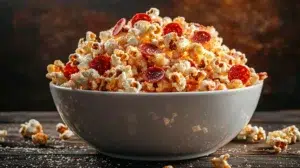 Pepperoni Pizza Popcorn