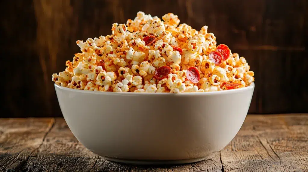 Pepperoni Pizza Popcorn