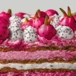 Pink Dragon Fruit Layer Cake