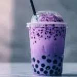 Purple boba tea