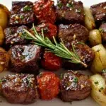 Rosemary Garlic Steak Kebabs