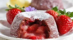 Strawberry Lava Cakes